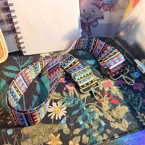 Colorful purse crossbody strap - see pics